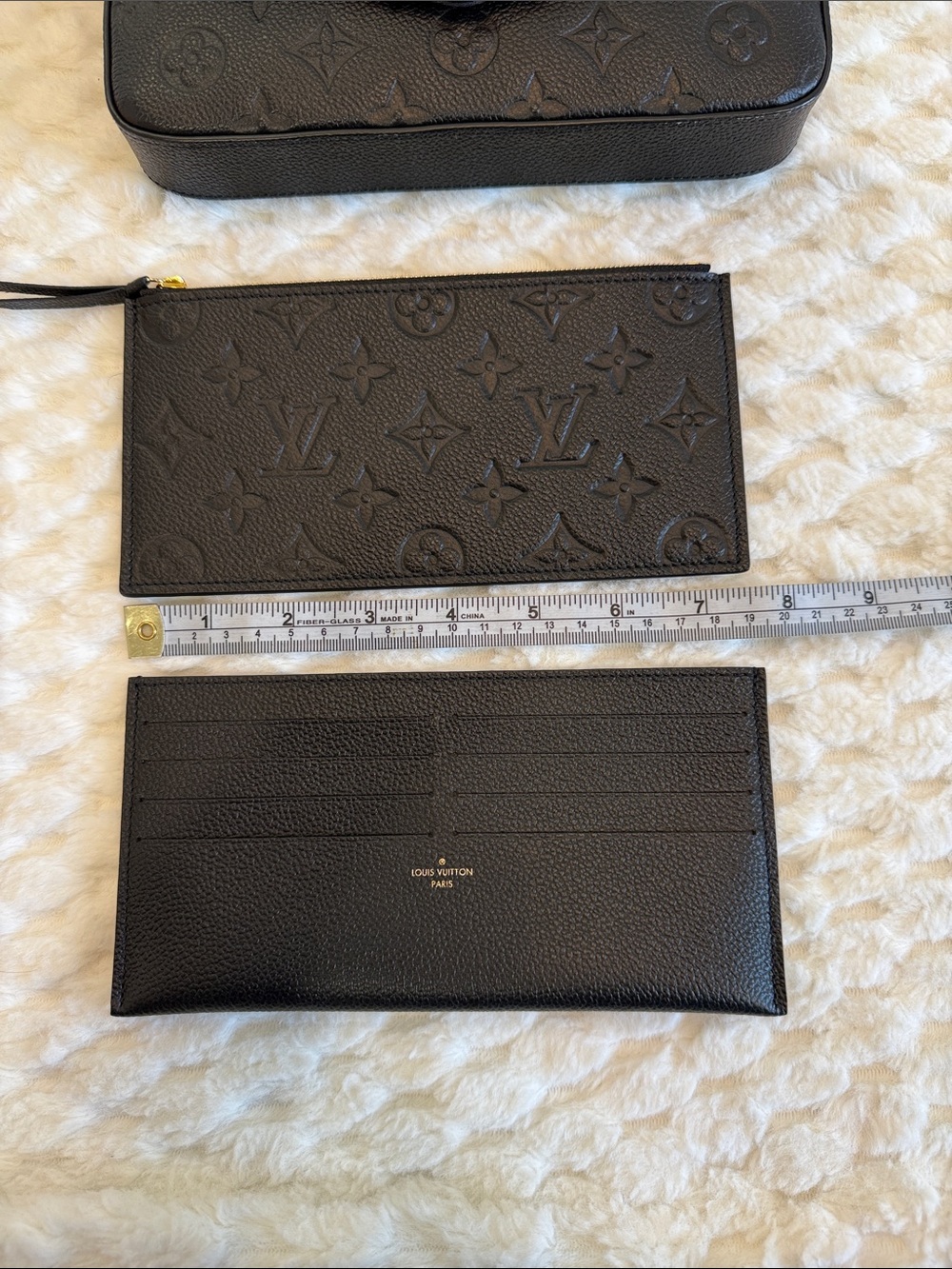 Louis Vuitton Pochette Félicie Monogram Empreinte Leather-Authentic-EUC - Picture 9 of 15